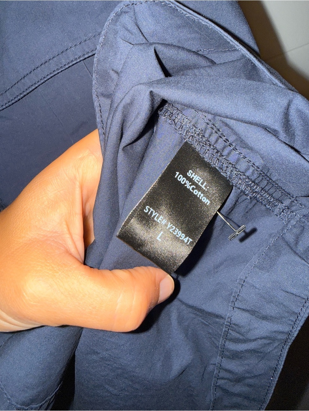 Tuckernuck Navy Cargo Button-Front Shirt Dress - Picture 4 of 6